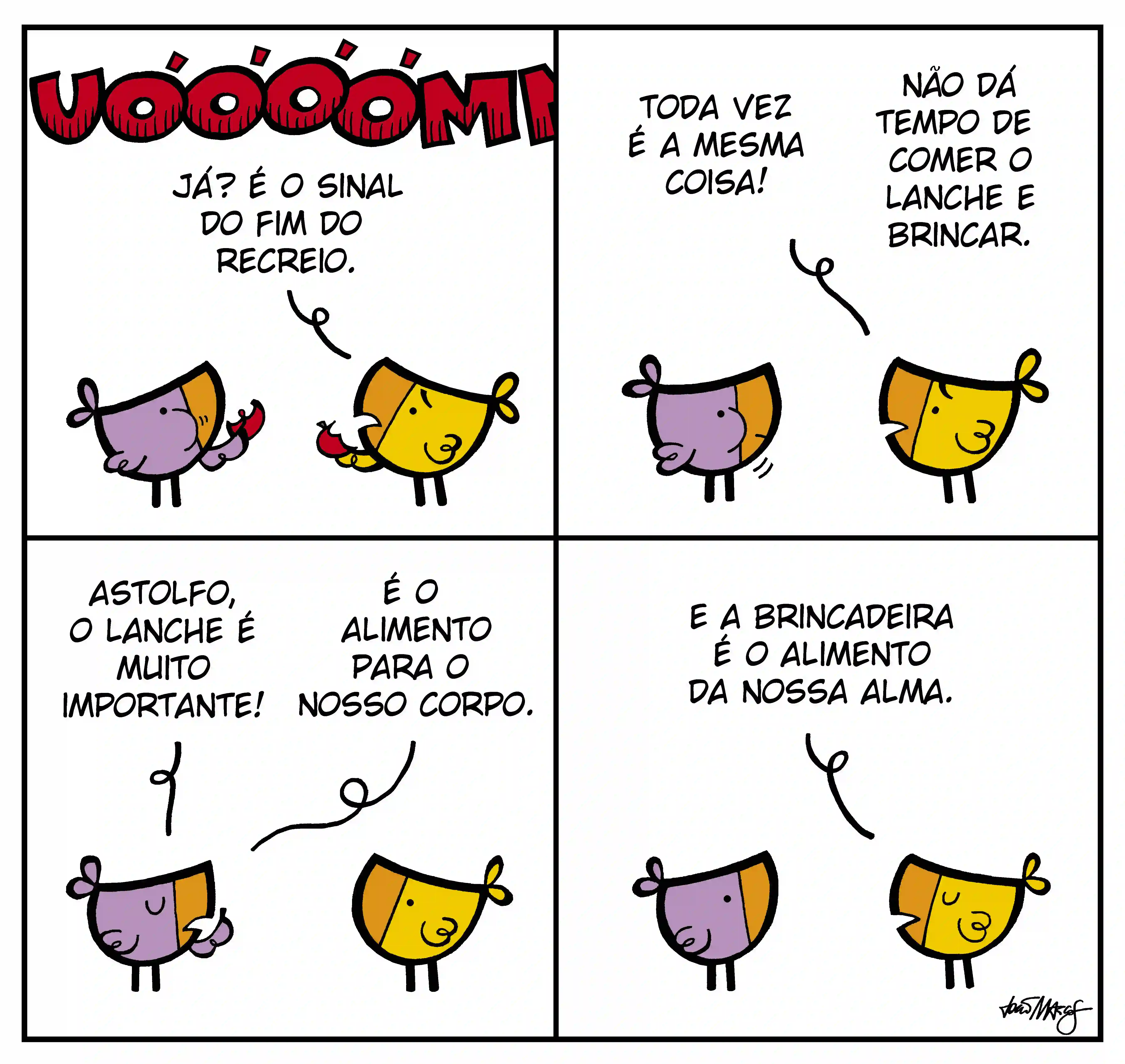 Tirinhas da Escola de Passarinhos