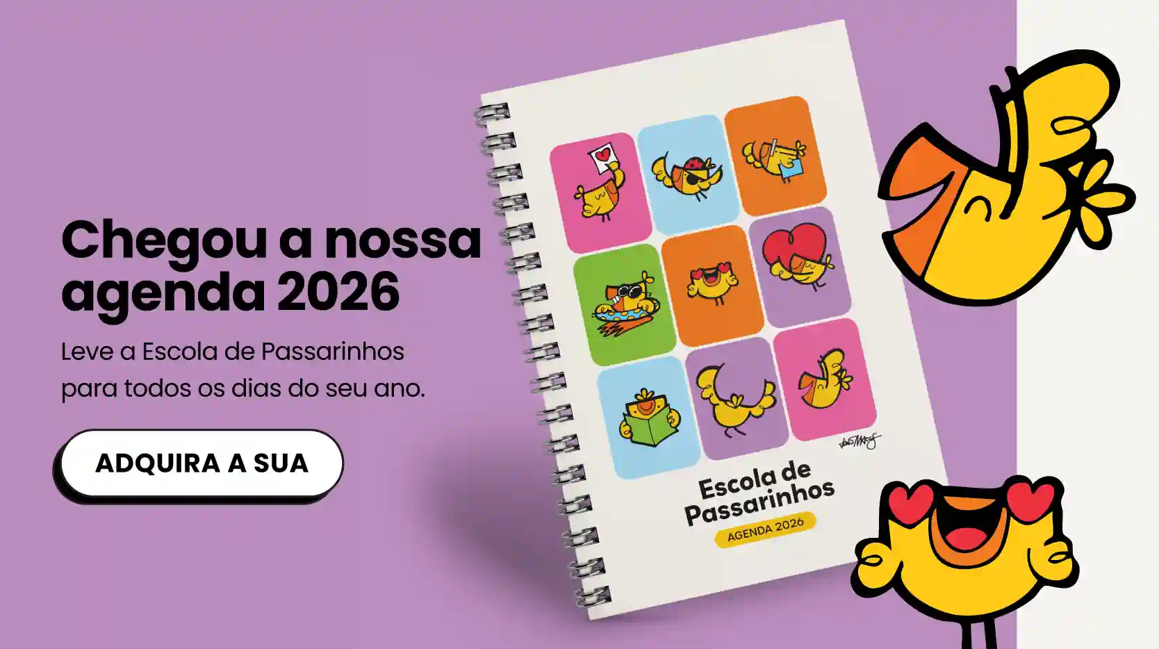 CHEGOU A AGENDA 2026 DA ESCOLA DE PASSARINHOS! - 1