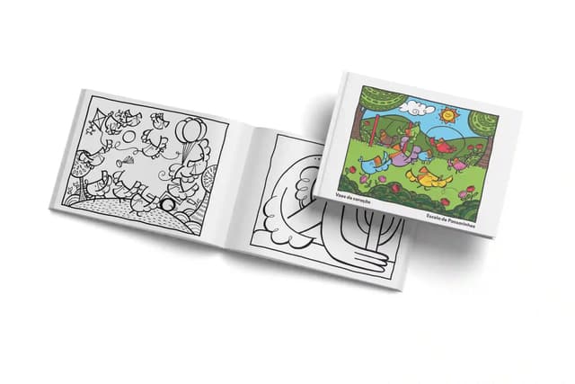 Livro de colorir Voos do coração